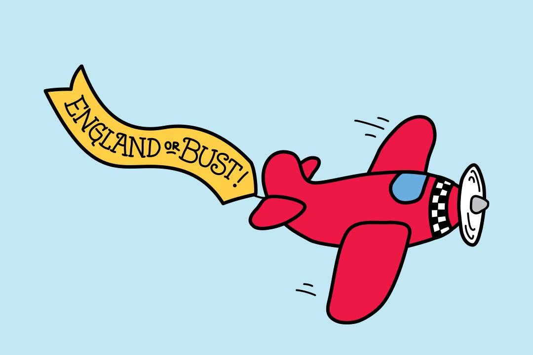 Avión volando con una pancarta que dice 