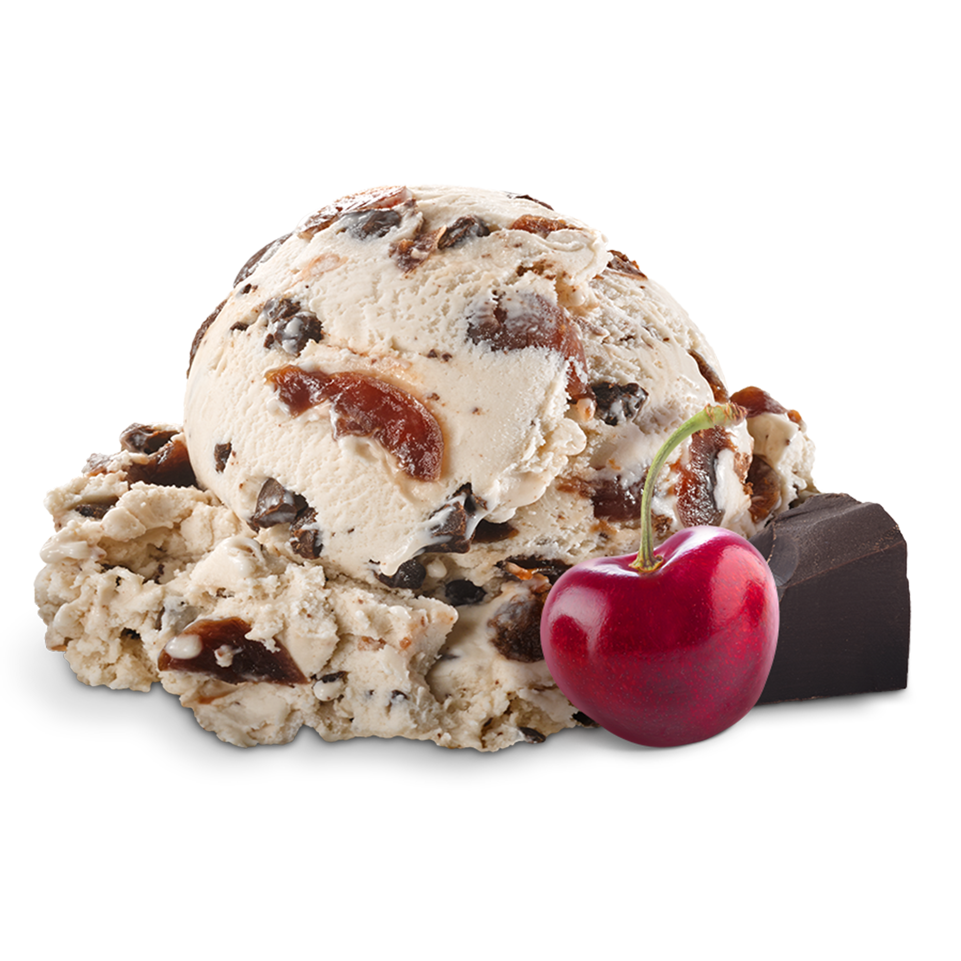 Scoop of Ice Cream with ingredients