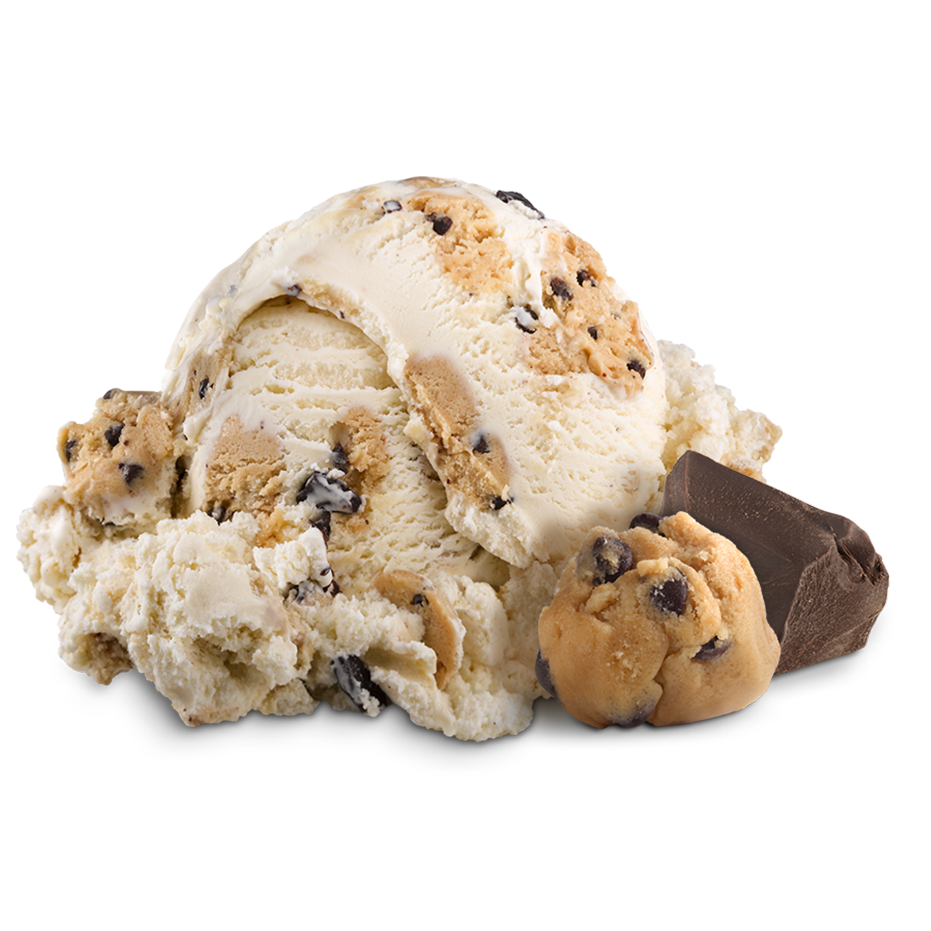 Scoop of Ice Cream with ingredients