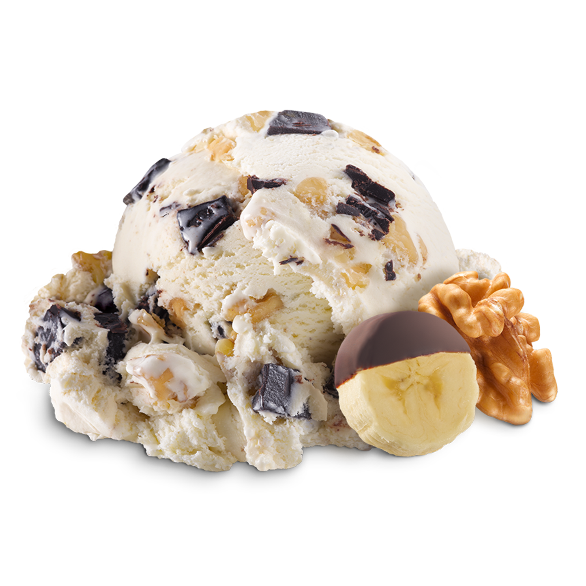 Scoop of Ice Cream with ingredients